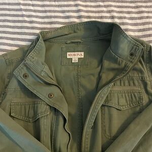 Hunter Green Utility Jacket- Size Large